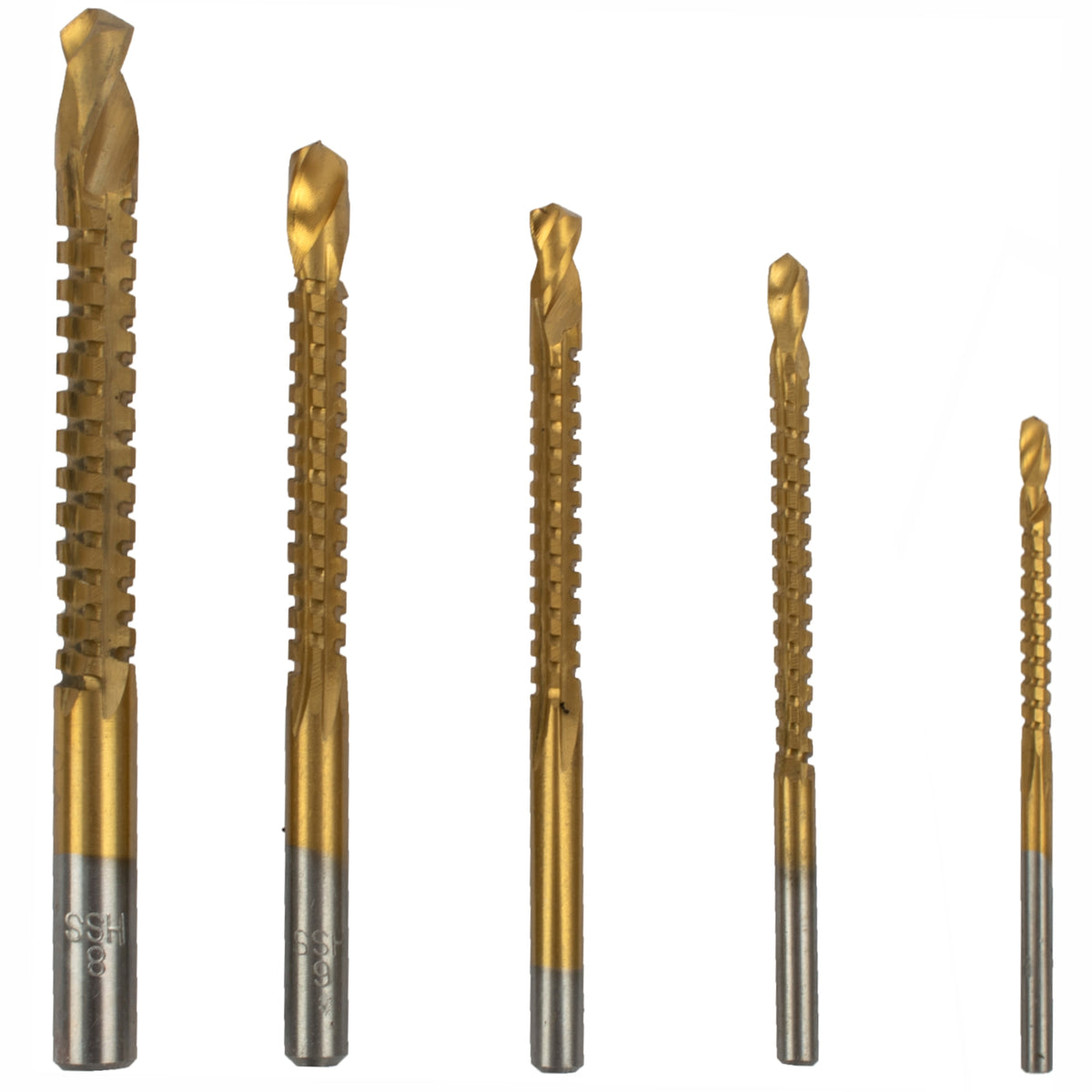 DRILL SAW SET HSS TIN.COATED 3-4-5-6-8