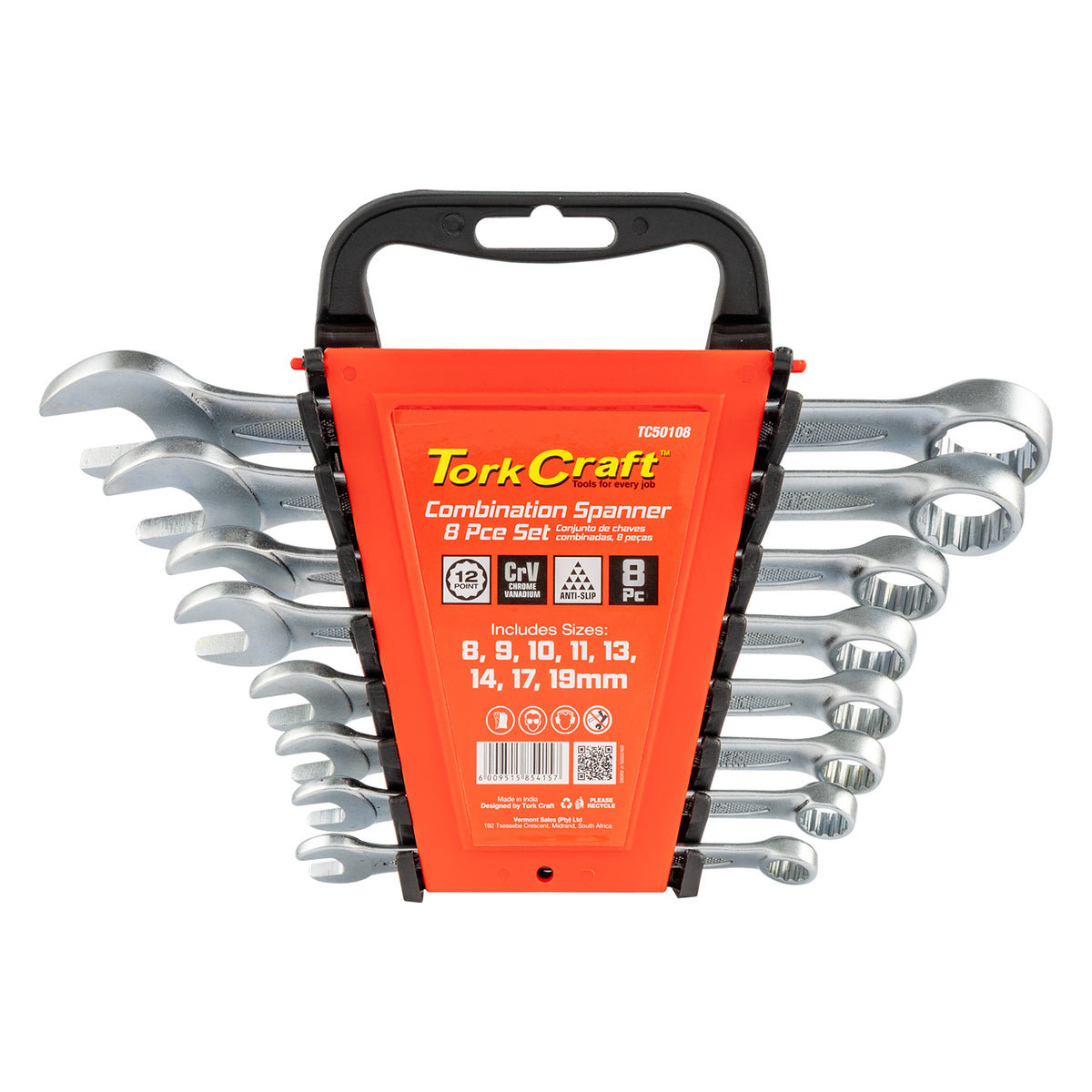 8PCS COMBINATION SPANNER SET 8-9-10-11-13-14-17-19MM