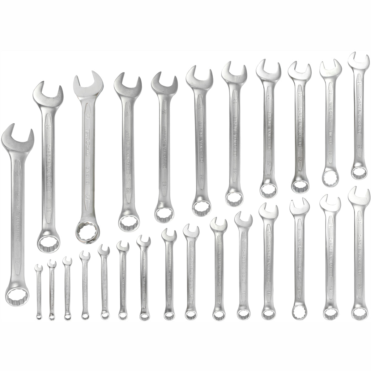 26PCS COMBINATION SPANNER SET 6-32MM DEEP OFFSET JUMBO RACK