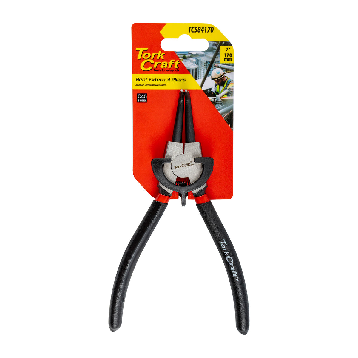 PLIER CIRCLIP BENT EXTERNAL 170MM