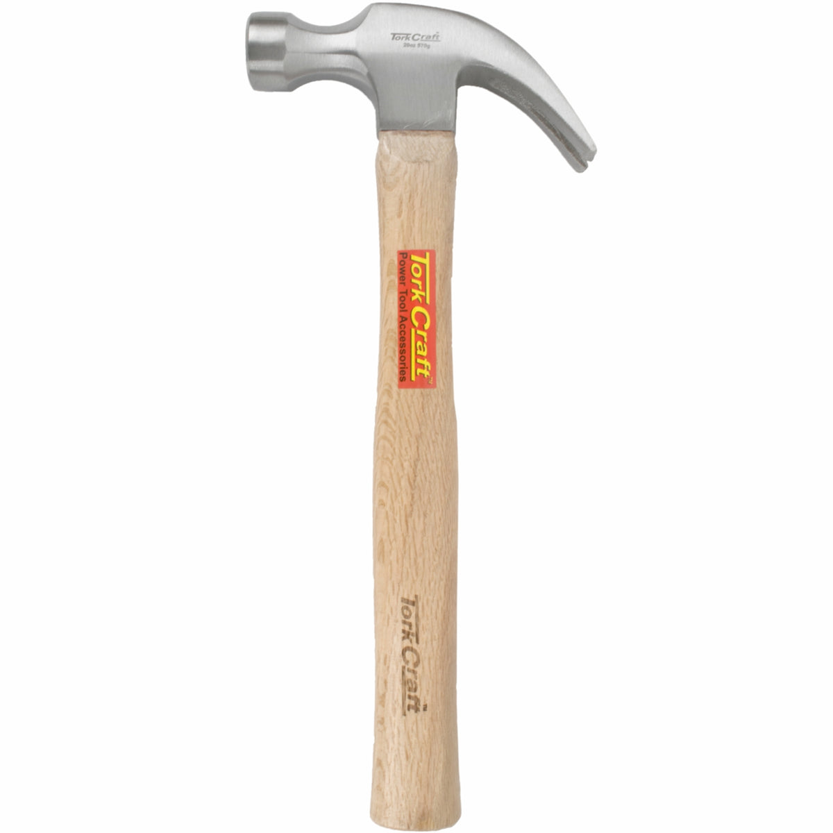 HAMMER CLAW 570G (20OZ) WOODEN HANDLE 280MM & FULL POL HEAD