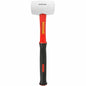 HAMMER RUBBER MALLET 450G (16OZ) FIBREGLASS HANDLE WHITE NON-MARKING