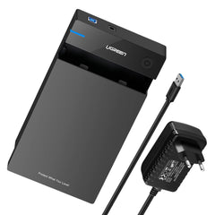 UGREEN 3.5" SATA Hard Drive USB 3.0 Enclosure 5Gbps – Black