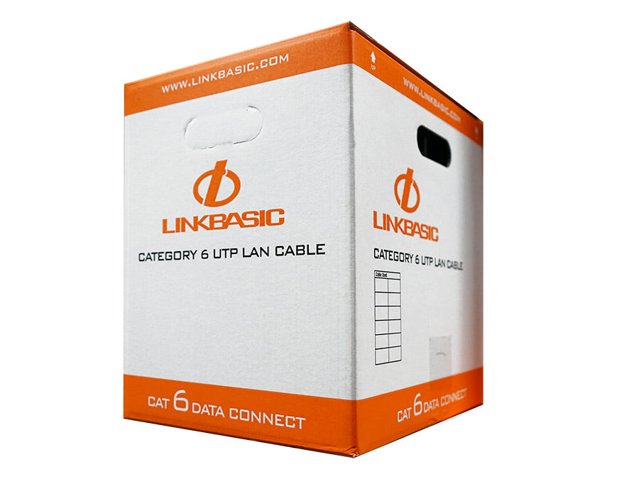 Linkbasic 305m Box Cat6 Solid Grey UTP Cable