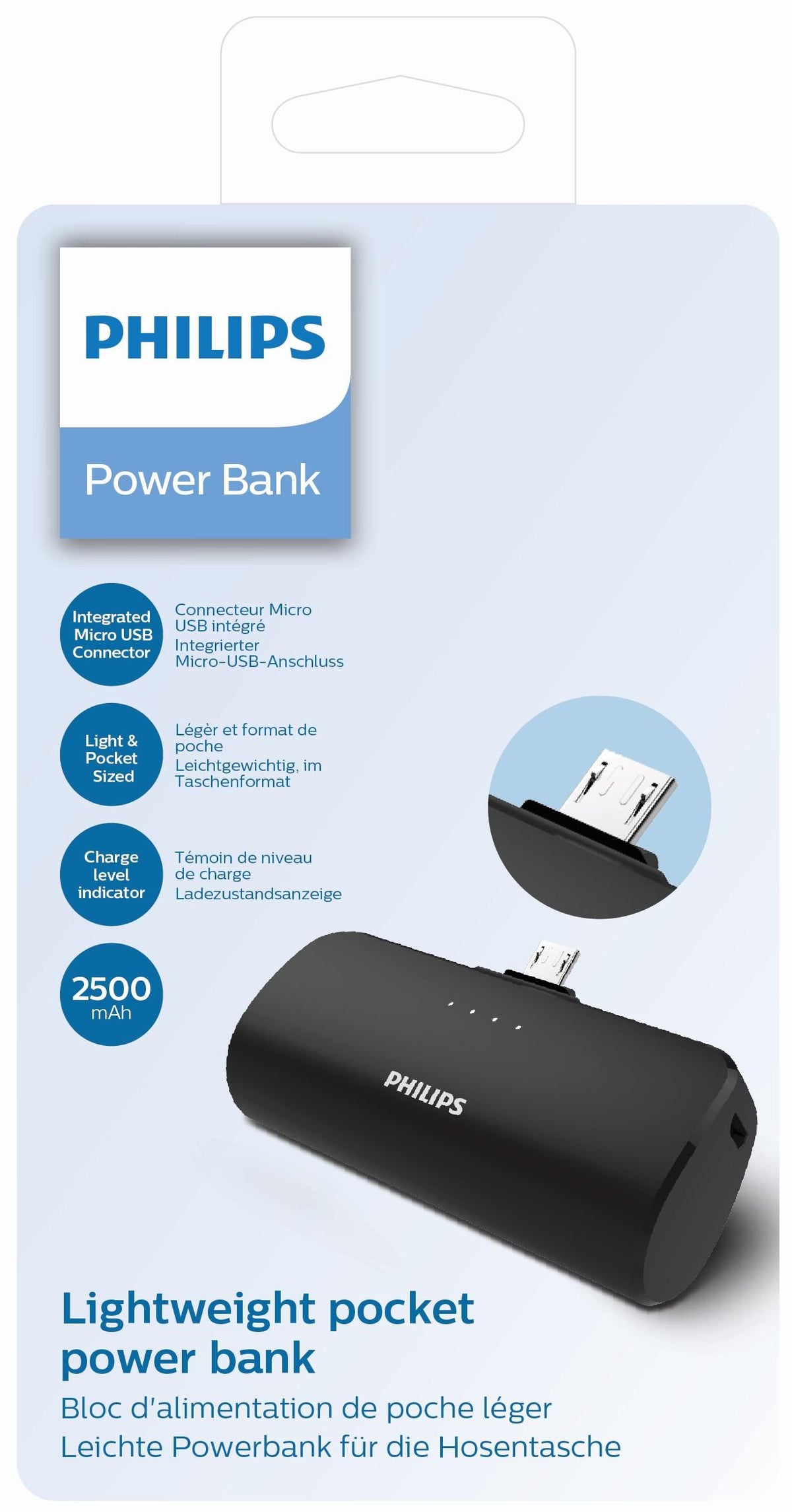 5W 2500MAH MICRO USB POWERBANK