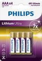 PHILIPS LITHIUM ULTRA AAA 4-BLISTER