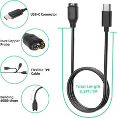 TYPE-C CHARGER FOR GARMIN WATCH