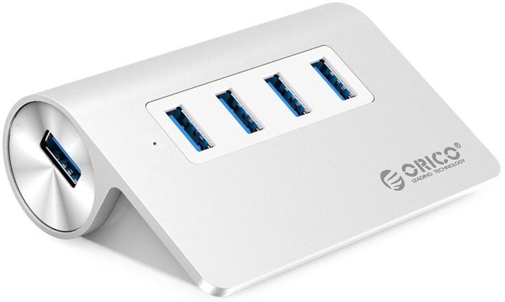 4 PORT USB 3.0 HUB SILVER