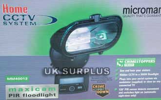 MICROMARK PIR MOVEMENT ACTIVATED B&W CAM