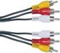 3 RCA TO 3 RCA 1.5M CABLE MALE-MALE