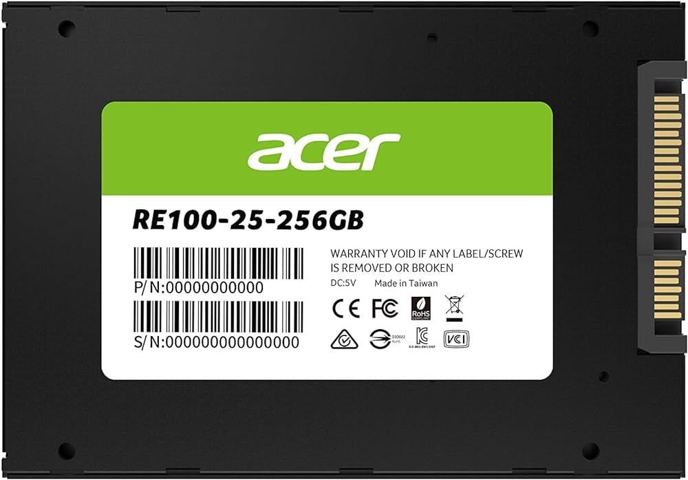 ACER SATA 256GB 3D TLC SSD