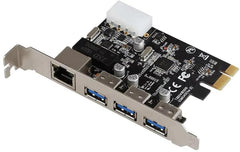 PCI-E 3 X USB3 + RJ45 CARD